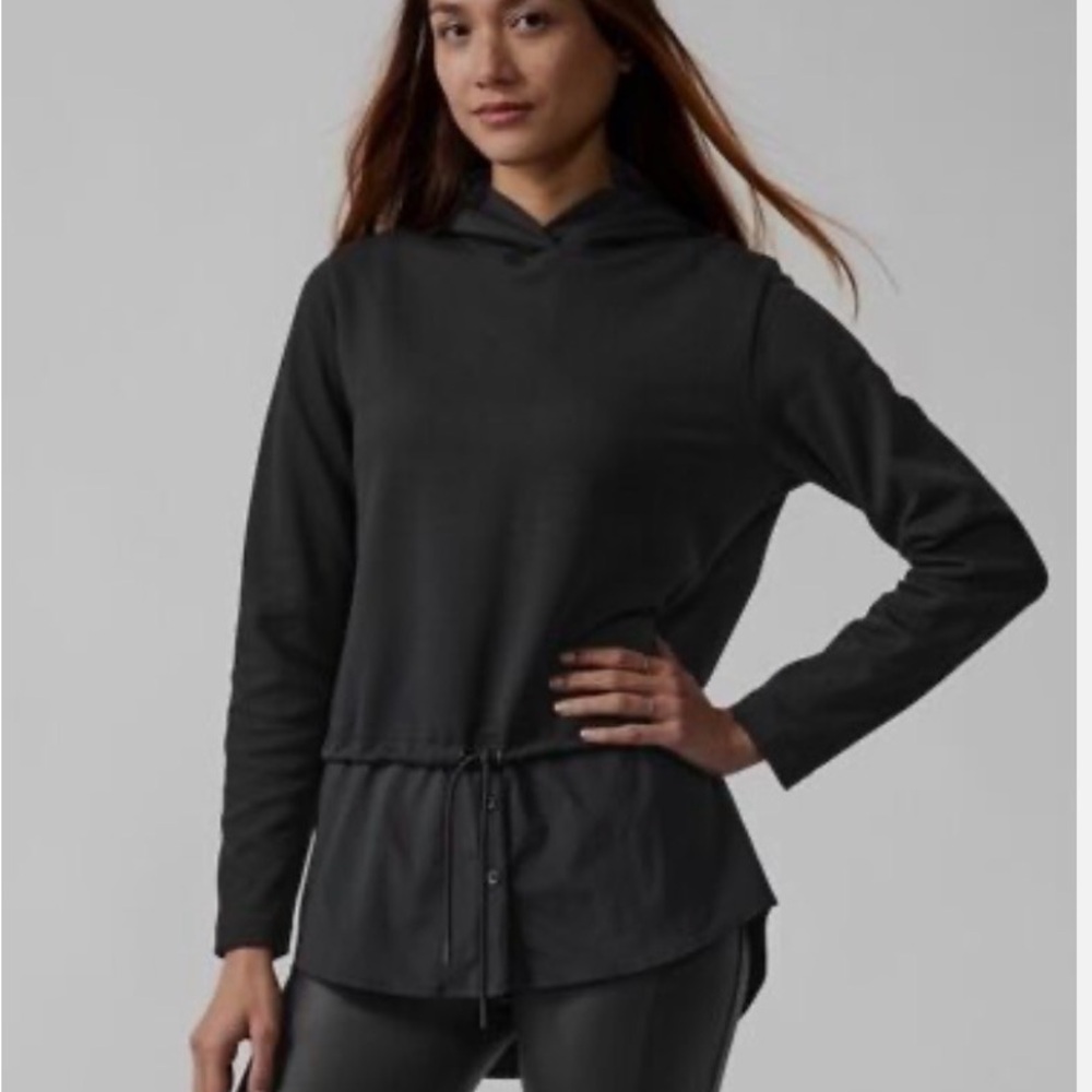 Athleta Black Gallery Hoodie size L